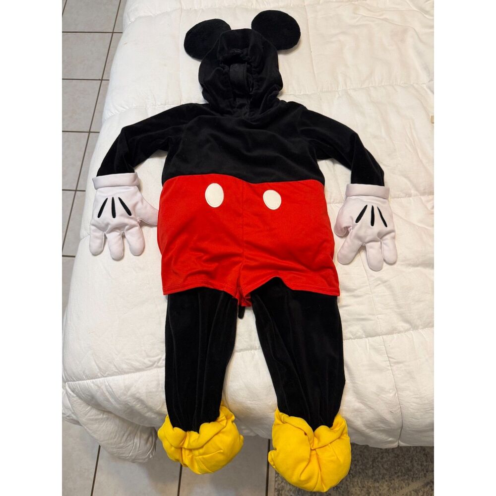 Very Nice Quality Disney Mickey Mouse Costume Toddler Size 2 Halloween